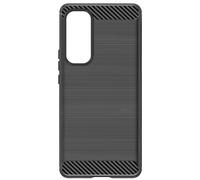 Coque pour Samsung Galaxy A55 Flexible Effet Carbone Noir