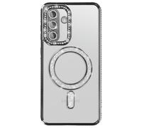 Coque pour Galaxy A56 / A36 Compatible MagSafe avec Contour à Strass Noir