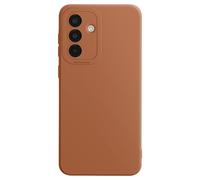 Coque pour Galaxy A56 en Silicone Souple avec Renfort Bloc Caméra Marron