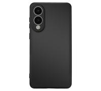 Avizar Coque pour Galaxy S25 Edge Soft-Touch en Silicone Semi-Rigide Noir