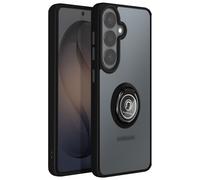 Coque pour Galaxy S26 Plus Protection Rigide avec Anneau Rotatif 360° Noir / Transparent