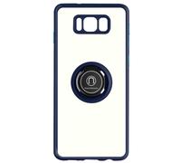 Coque pour Samsung Galaxy S8 Bi-matière Bague Métallique Support Vidéo bleu