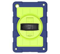 Coque pour Galaxy Tab A9 Plus Antichoc Béquille et Poignée Rotative Bleu nuit