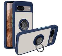 Avizar Coque pour Google Pixel 8A Bague Métallique Support Vidéo Bleu nuit