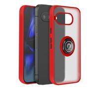Avizar Coque pour Google Pixel 9a Bague Magnétique Dos Translucide Rouge