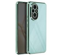 Avizar Coque pour Honor 200 Dos Transparent Contour effet Chromé Vert pâle