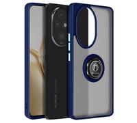 Avizar Coque pour Honor 200 Pro avec Bague Métallique Support Vidéo Bleu nuit