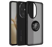 Avizar Coque pour Honor 200 Pro Antichoc, bague métallique, support vidéo - Noir