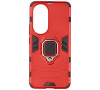 Avizar Coque pour Honor 90 Hybride Antichoc Anneau Support Ring Collection Rouge