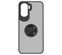 Coque et étui téléphone mobile Avizar Coque pour Honor 90 Lite Bi-matière Bague Métallique Support Vidéo Noir