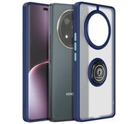 Coque pour Honor Magic 7 Lite avec Bague Métallique Support Vidéo Bleu