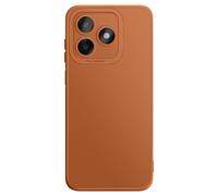 Coque pour Honor X5c Plus en Silicone Souple avec Renfort Bloc Caméra Marron