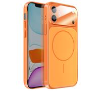 Avizar Coque pour iPhone 11 Compatible Finition AG Glass Mate Orange