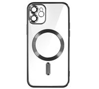 Avizar Coque pour iPhone 11 Silicone Protection Caméra Contour Chromé