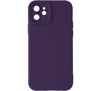 Avizar Coque pour iPhone 12 Silicone Mat Protection Caméra Violet foncé