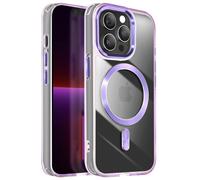 Avizar Coque pour iPhone 13 Pro Dos Cristal Color Violet