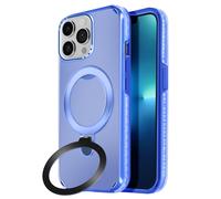 Avizar Coque pour iPhone 13 Pro Max Antichoc avec Support Pliable Bleu