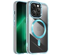 Coque MagSafe pour iPhone 13 Pro Max Dos Cristal Color Bleu
