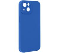 Avizar Coque pour iPhone 14 Silicone Mat Protection Caméra Bleu
