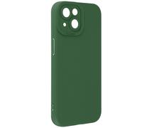 Coque pour iPhone 15 Plus Silicone Mat Protection Caméra Vert