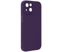 Coque pour iPhone 15 Plus Silicone Mat Protection Caméra Violet foncé