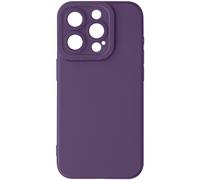 Coque pour iPhone 15 Pro Silicone Mat Protection Caméra Avizar Violet Foncé