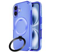 Coque Antichoc - MagSafe - iPhone 16 Plus - Support Pliable - Bleu - Bimatière