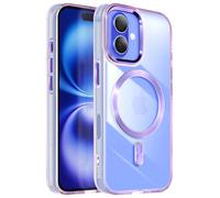 Avizar Coque pour iPhone 16 Plus Dos Cristal Color Violet