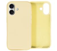 Avizar Coque pour iPhone 16 Plus Semi-rigide Soft-touch Anti-traces Jaune