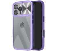 Avizar Coque pour iPhone 16 Pro Max Cache Caméra Coulissant CompatibleViolet