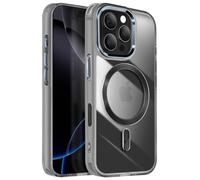 Avizar Coque pour iPhone 16 Pro Max Dos Cristal Color Noir