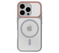 Avizar Coque pour iPhone 16 Pro Protection Bi-matière Dos Rigide Gris