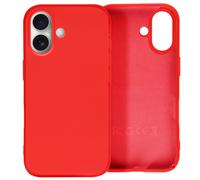 Avizar Coque pour iPhone 16 Semi-rigide Soft-touch Anti-traces Rouge