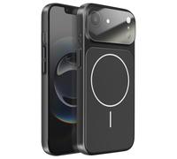 Coque Magsafe pour iPhone 16e avec Protection Caméra en Verre Trempé Noir