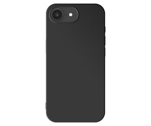 Avizar Coque pour iPhone 16e Silicone Souple Design Fin Léger Noir