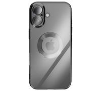 Coque pour iPhone 17 avec Contour Chromé en Silicone Souple Noir