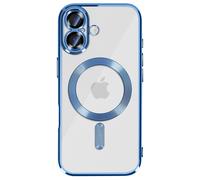 Avizar Coque pour iPhone 17 Compatible avec Contour Chromé Bleu