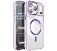 Coque pour iPhone 17 Pro Collection Cristal Color Compatible MagSafe Violet