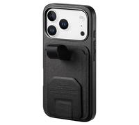 Avizar Coque pour iPhone 17 Pro Max Effet Tissu avec Support et Porte-Cartes