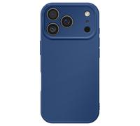 Coque pour iPhone 17 Pro Modèle Soft-Touch en Silicone Souple Anti-dérapant Bleu nuit