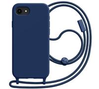 Avizar Coque pour iPhone 17e en Silicone avec Cordon en Nylon Tressé Ajustable