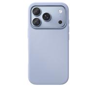 Avizar Coque pour iPhone 18 Pro en Silicone avec Bords Relevés Bleu