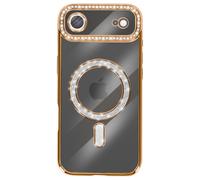 Avizar Coque pour iPhone Air Compatible avec Contour Strassé Dorée
