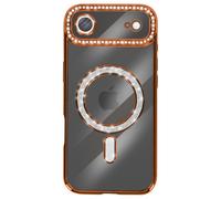 Avizar Coque pour iPhone Air Compatible avec Contour Strassé Orange