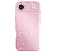 Coque pour iPhone Air Conception Bi-Matière et Finition Pailletée Rose