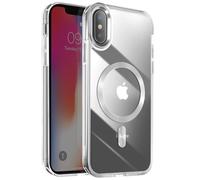 Coque MagSafe pour iPhone XS et X Dos Cristal Color Argent