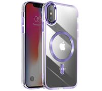 Coque MagSafe pour iPhone XS et X Dos Cristal Color Violet