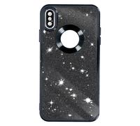 Coque pour iPhone XS Max Paillette Amovible Silicone Série Protecam Spark Noir