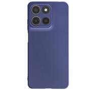 Coque pour Motorola Moto G15 et Moto G15 Power Silicone Souple Mat Bleu nuit