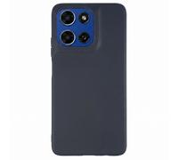 Avizar Coque pour Moto G37 en Silicone Souple et Anti-Traces Noir